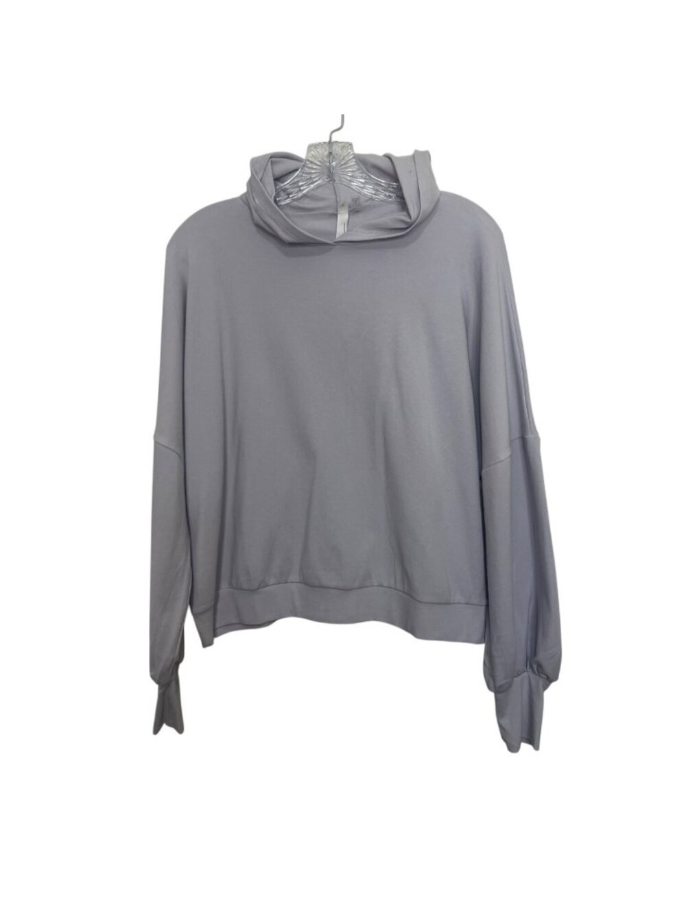NY Collection Lightweight Hooded Sweatshirt Medium Purple New Pullover Soft